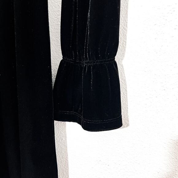 BCBG Velvet Dress Womens S Dollette Wednesday Addams Party Witchy Dark Academia - Picture 4 of 7